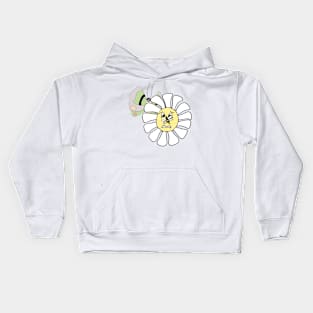 Smiling Flower Faces Kids Hoodie